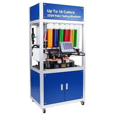 Up To 16 Colors 220V Paint Tinting Machine Made of POM Material for Results